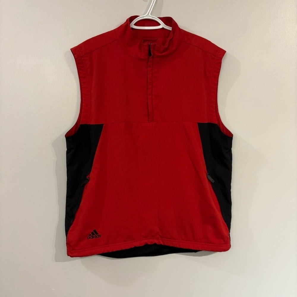 Vintage Adidas pullover 1/4 zip vest climaproof
